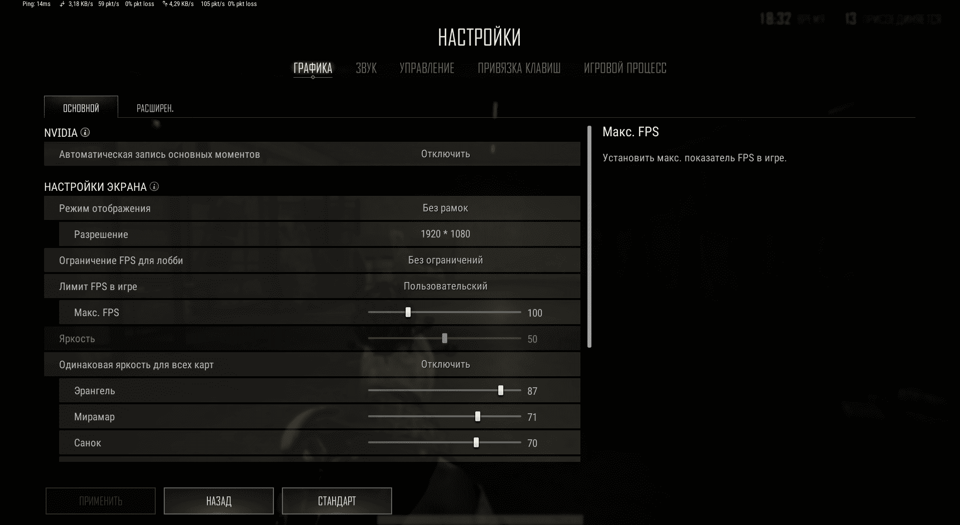 Режим отображения